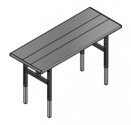 Complete Table Adjustable Solid Top 24x60 V4
