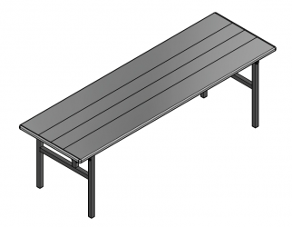 Complete Table Non Adjustable Solid Top 30x96 V4